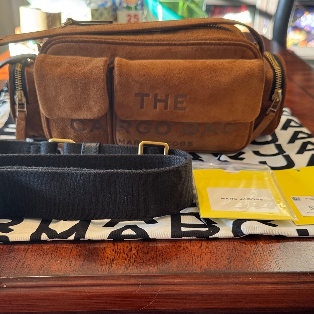 Marc Jacob’s The Cargo Bag in Suede
